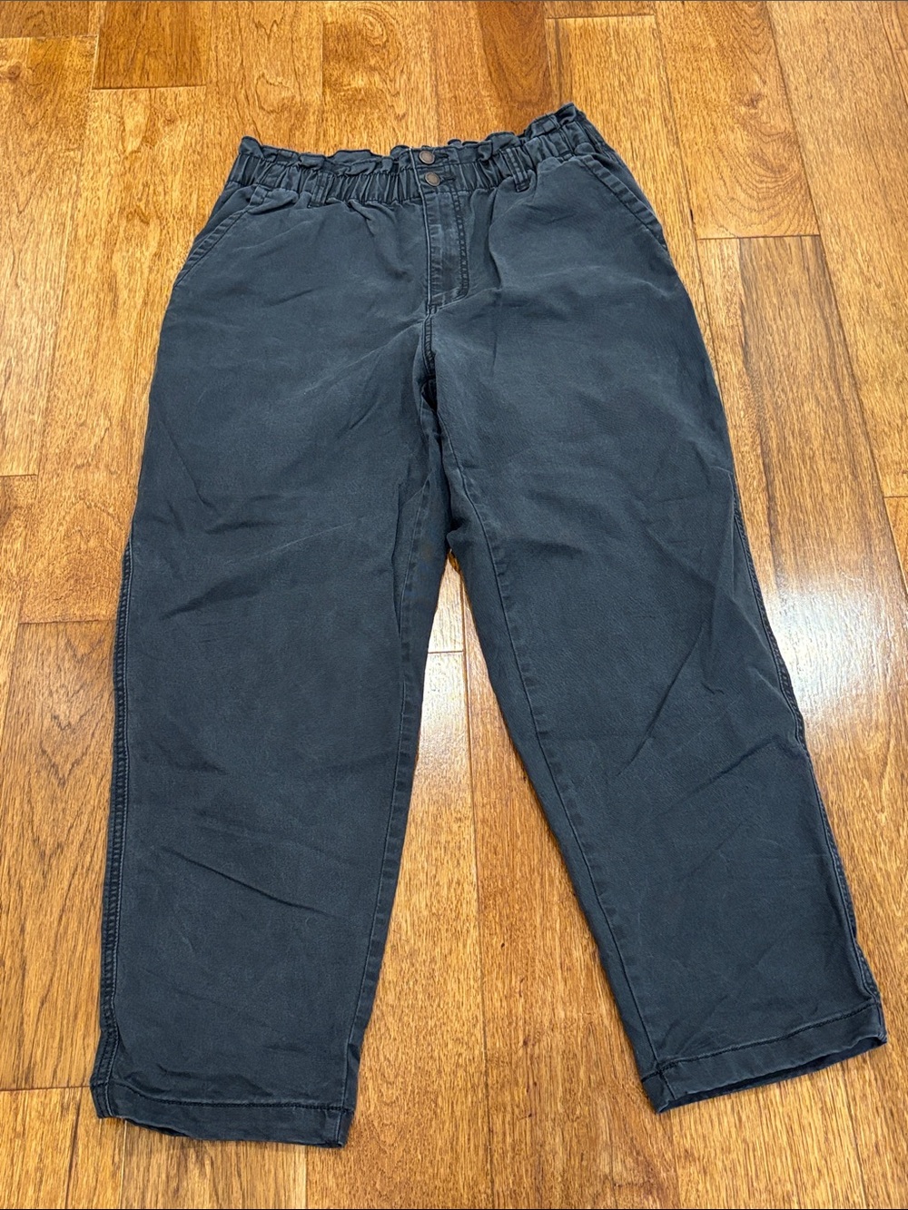 Universal Thread Women’s Charcoal Gray Light Black Elastic-Waist Pants